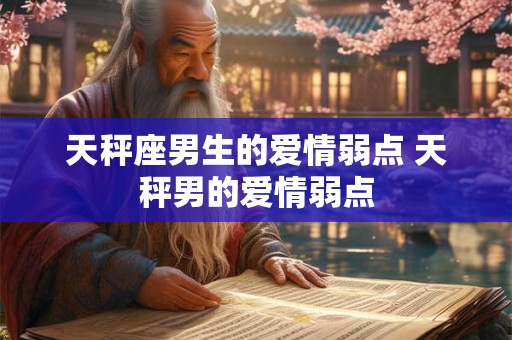 天秤座男生最让女人把持不住的行为