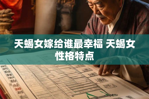 天蝎女婚姻运势咋样