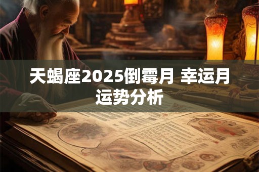 天蝎座2025事业分析 职场走向
