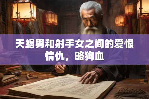 天蝎男和射手女之间的爱恨情仇，略狗血