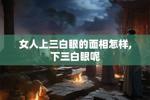 女人上三白眼的面相怎样,下三白眼呢