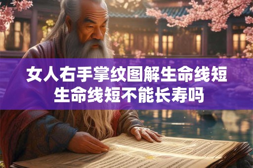 女人右手掌纹两条线图解 手上的三大掌纹