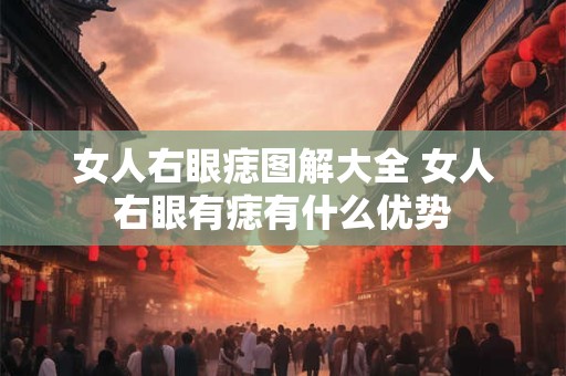 女人右眼痣图解大全 女人右眼有痣有什么优势
