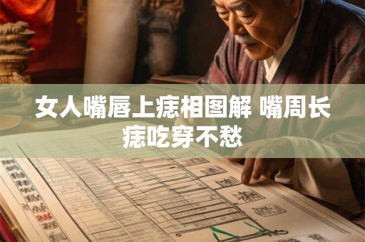 女人嘴唇上痣相图解 嘴周长痣吃穿不愁