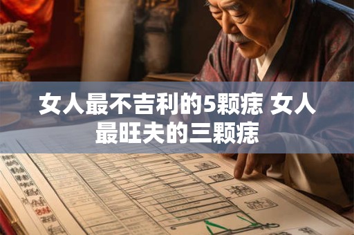 女人最不吉利的5颗痣 女人最旺夫的三颗痣
