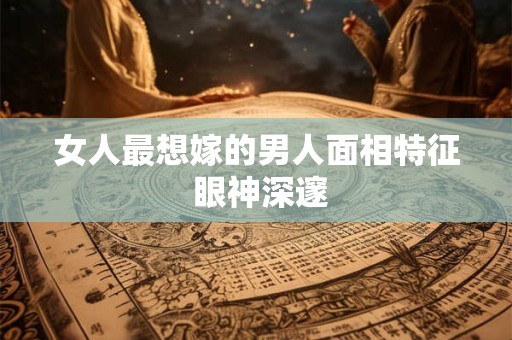 女人最想嫁的男人面相特征 眼神深邃