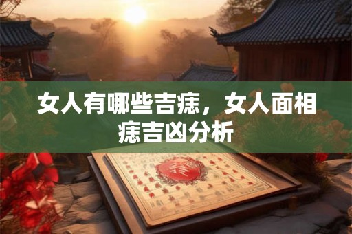 女人有哪些吉痣，女人面相痣吉凶分析