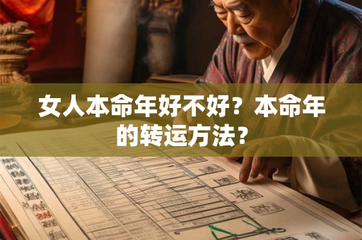 女人本命年好不好？本命年的转运方法？