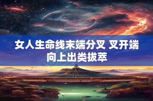 女人生命线末端分叉 叉开端向上出类拔萃