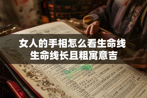 女人的手相怎么看生命线 生命线长且粗寓意吉