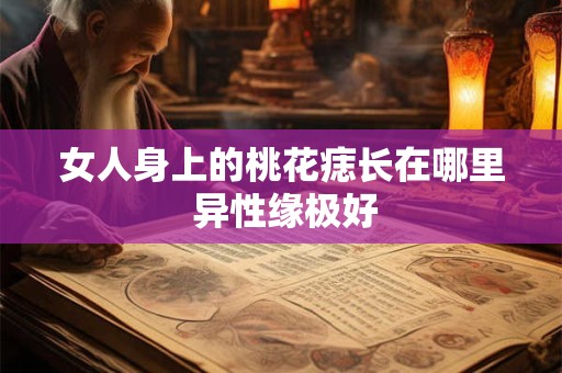 女人身上的桃花痣长在哪里 异性缘极好
