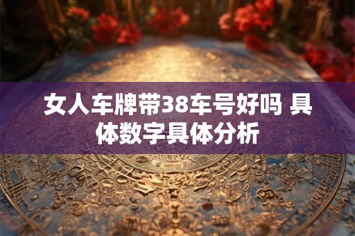 女人车牌带38车号好吗 具体数字具体分析