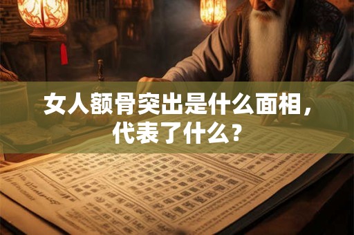 详细阅读:女人额骨突出是什么面相,代表了什么? 女人额骨突出是什么面相,代表了什么?
