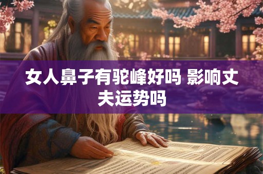女人鼻子有驼峰好吗 影响丈夫运势吗