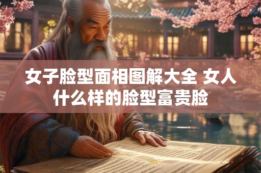 女子脸型面相图解大全 女人什么样的脸型富贵脸