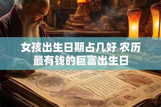 女孩出生日期占几好 农历最有钱的巨富出生日