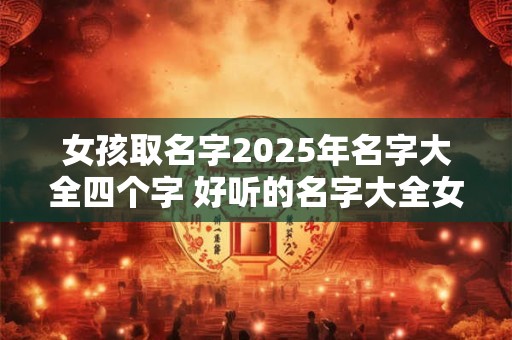 女孩取名字2025年名字大全四个字 好听的名字大全女孩