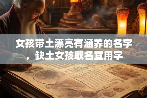 女孩带土漂亮有涵养的名字，缺土女孩取名宜用字