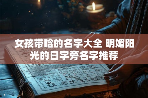 女孩带晗的名字大全 明媚阳光的日字旁名字推荐