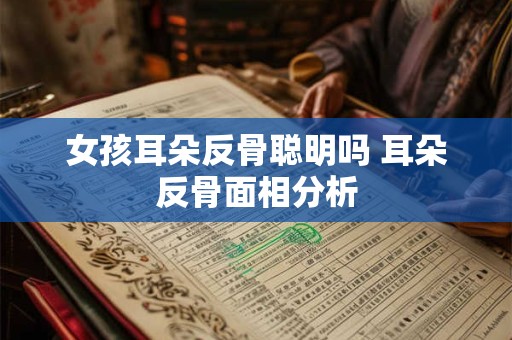 详细阅读:女孩耳朵反骨聪明吗 耳朵反骨面相分析 女孩耳朵反骨聪明吗 耳朵反骨面相分析