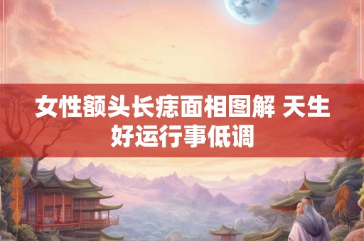 女性额头长痣面相图解 天生好运行事低调