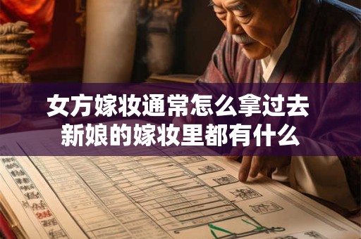 女方嫁妆通常怎么拿过去 新娘的嫁妆里都有什么