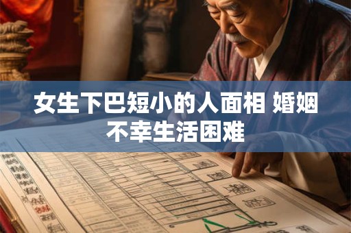 女生下巴短小的人面相 下巴短小缺乏自信
