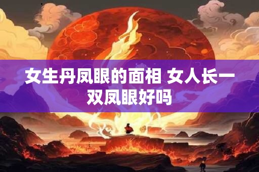 女生丹凤眼的面相 女人长一双凤眼好吗