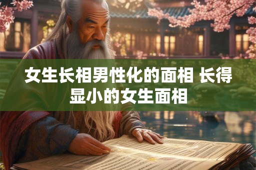 女生长相男性化的面相 长得显小的女生面相