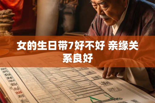 女的生日带7好不好 亲缘关系良好