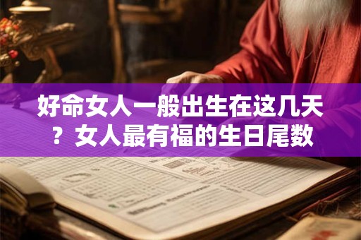 好命女出生时辰 福寿绵长 富贵嫁好夫