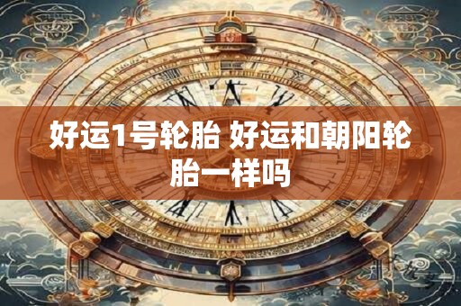 好运1号轮胎 好运和朝阳轮胎一样吗