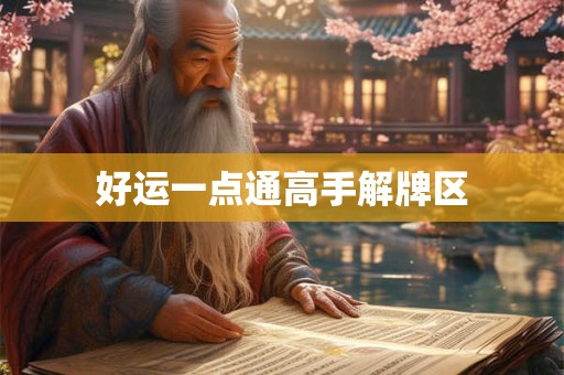 好运一点通高手解牌区