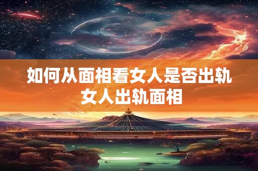 如何从面相看女人是否出轨 女人出轨面相