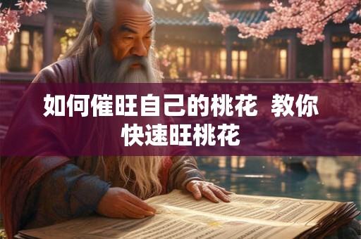 如何催旺自己的桃花  教你快速旺桃花