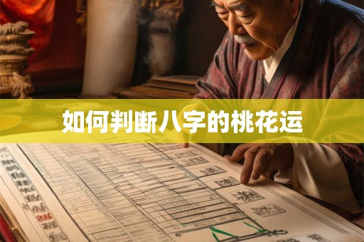 如何判断八字的桃花运