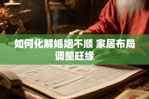 如何化解婚姻不顺 家居布局调整旺缘