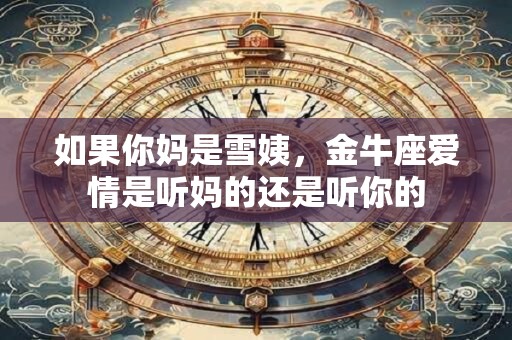 如果你妈是雪姨，水瓶座爱情是听妈的还是听你的