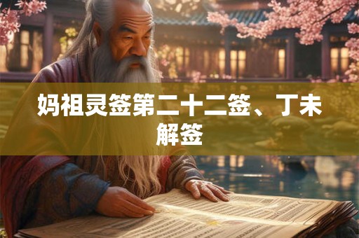 妈祖灵签第二十五签  妈祖灵签解签25