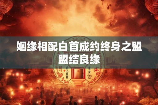姻缘相配白首成约终身之盟盟结良缘