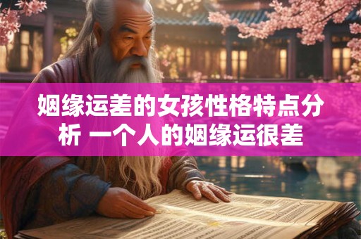 姻缘运差的女孩性格特点分析 一个人的姻缘运很差