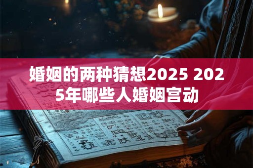 婚姻的两种猜想2025 2025年哪些人婚姻宫动