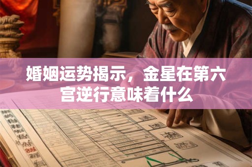 婚姻运势揭示，金星在第六宫逆行意味着什么