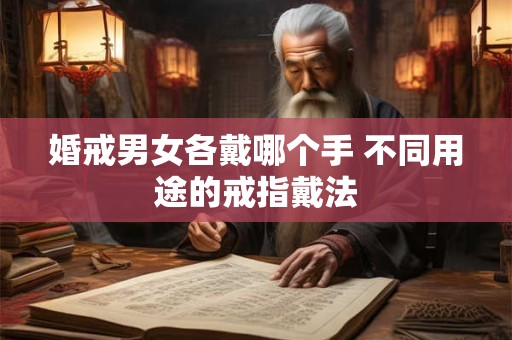 婚戒男女各戴哪个手 不同用途的戒指戴法