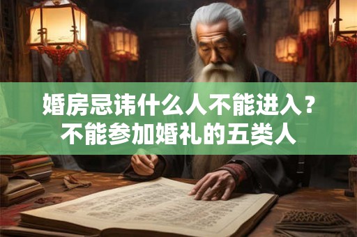 婚房忌讳什么人不能进入？不能参加婚礼的五类人