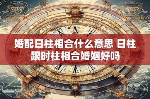 婚配日柱相合什么意思 日柱跟时柱相合婚姻好吗