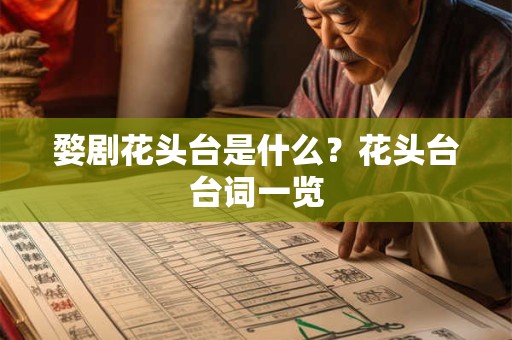 婺剧花头台是什么？花头台台词一览