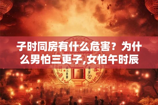 子时和午时婚姻合吗  婚姻发展好不好