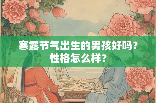 寒露节气到了算入冬吗？寒露会不会很冷