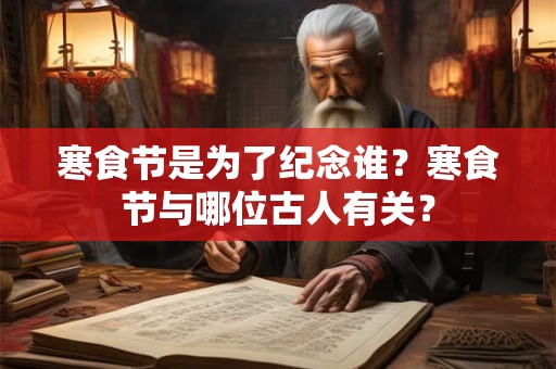 寒食节是为了纪念谁？寒食节与哪位古人有关？